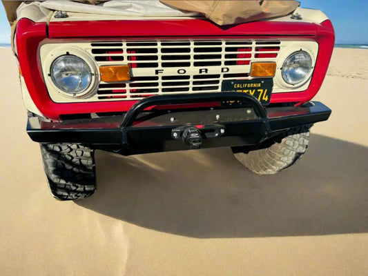 1966-1977 Bronco Bumper RockSolid LowPro with Push Bar (PF308) ProtoFab