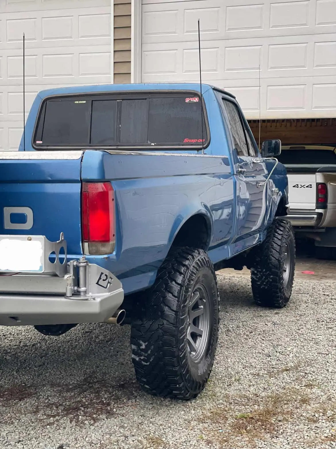 1980-1996 Bronco RockSolid Centered Tire and NATO Can Rear Bumper (PF842C) ProtoFab
