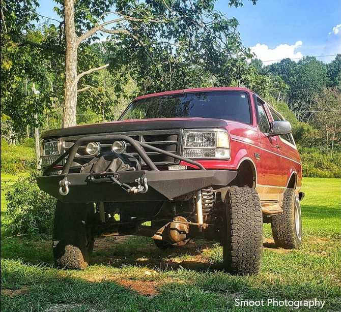 1992-1996 Bronco RockSolid™ Front Bumper with Push Bar (PF820) ProtoFab
