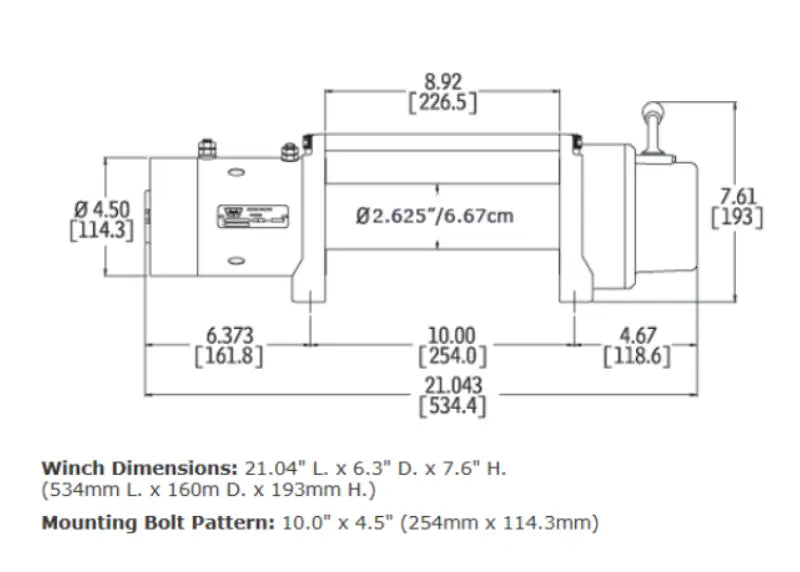 WARN Industries M8 Industrial Winch image 1