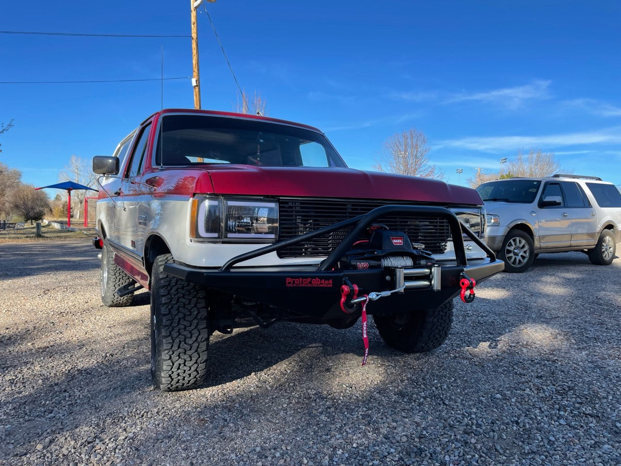 1987-1991 Bronco RockSolid Front Bumper with Push Bar (PF810)