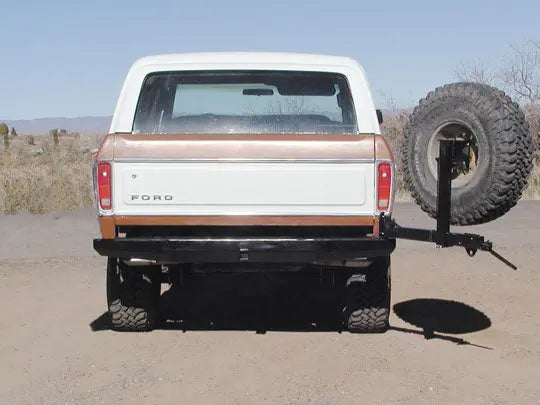 Chrome Steel Rear Bumper Face Bar – For Ford F150 & Bronco 1973-1979