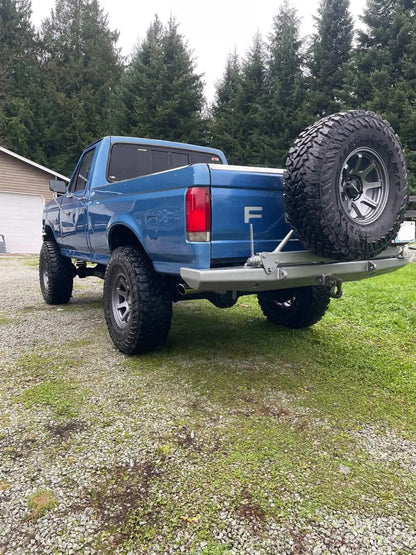 1980-1996 Bronco RockSolid Centered Tire and NATO Can Rear Bumper (PF842C)