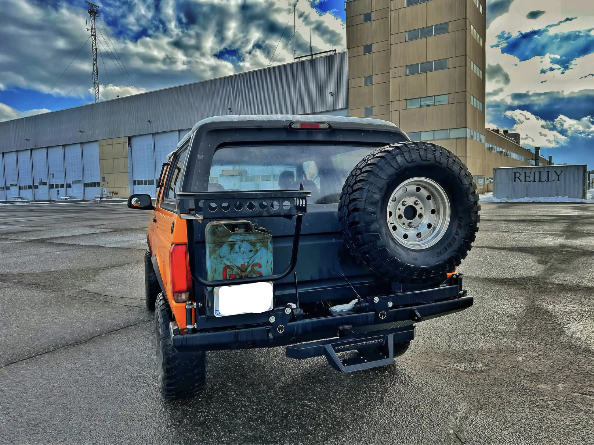 1980-1996 Bronco RockSolid Triple Rack Rear Bumper (PF843) ProtoFab