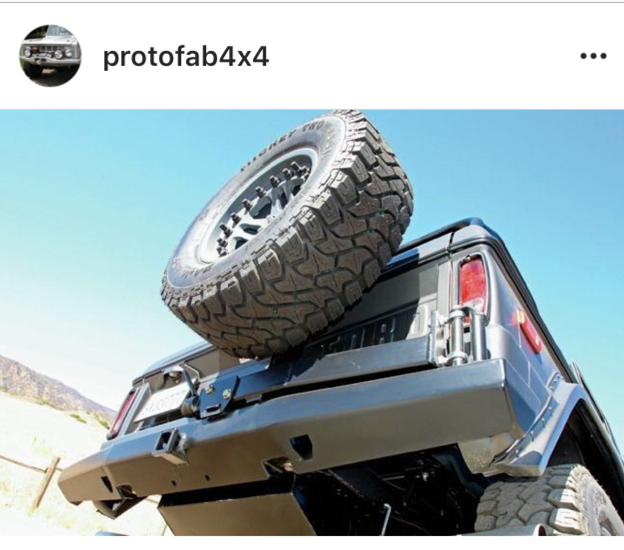 1966-1977 Bronco ProtoFab RockSolid™ Single Rack Rear Bumper (PF303) image 3