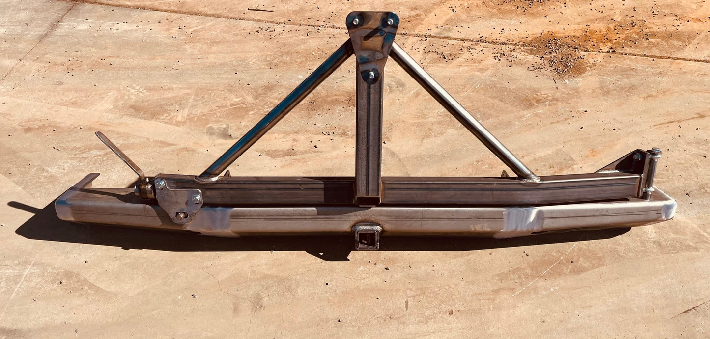 ProtoFab 1980-1996 Bronco RockSolid™ Centered Single Rack Rear Bumper (PF817C) image 0