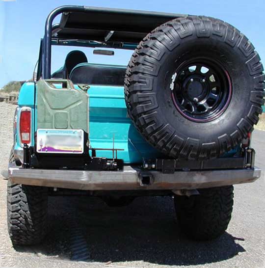 1966-1977 Bronco ProtoFab RockSolid™ Double Rack Rear Bumper (PF304) image 0