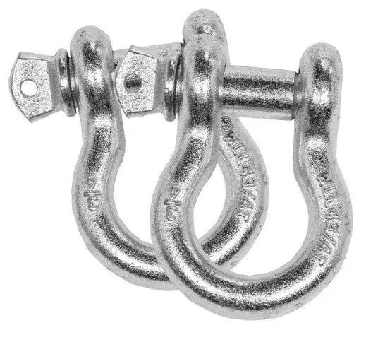 Overland Vehicle Systems 3/4" 4.75 Ton Shackles (1 Pair) - Zinc image