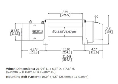 WARN Industries M8 Industrial Winch image 1