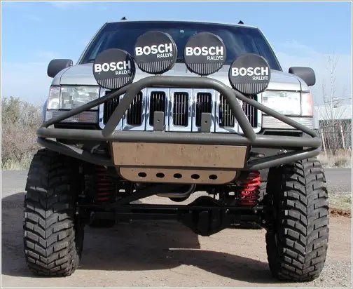 ZJ Xtreme Front Bumper with Push Bar and Winch Tray (PF415) image 0