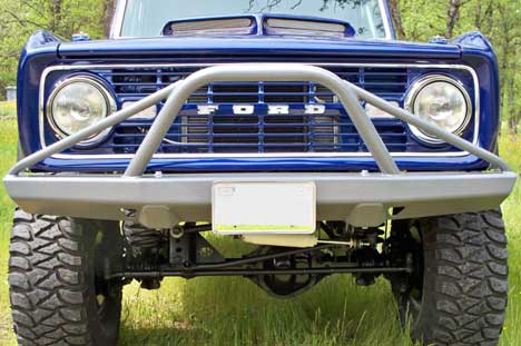 ProtoFab 1966-1977 Bronco RockSolid™ Non-Winch Front Bumper with Push Bar (PF324) image 2