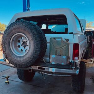 1980-1996 Bronco RockSolid Centered Tire and NATO Can Rear Bumper